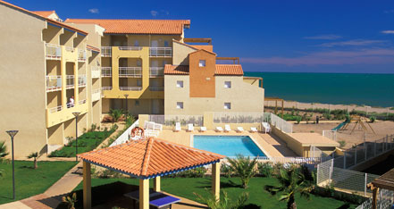 Location vacances à la mer : résidence Alizéa Beach au Cap d'Agde en Languedoc-Roussillon