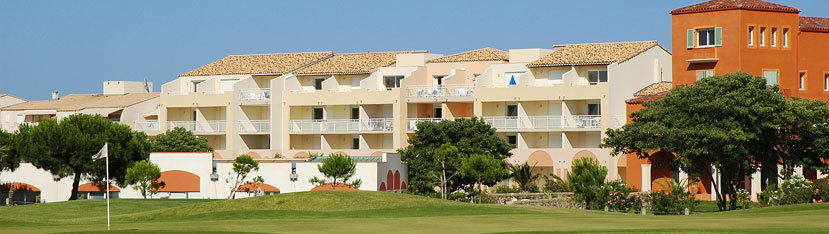 Holiday rental next to the sea : Palmyra Golf residence at Cap d'Agde in Languedoc-Roussillon
